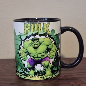 Incredible hulk Black Mug with Face Base 11.5 oz